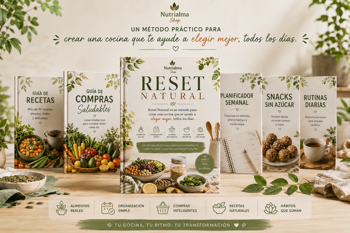 Reset Natural – Método completo: 6 herramientas prácticas para acompañarte paso a paso a simplificar tus decisiones.