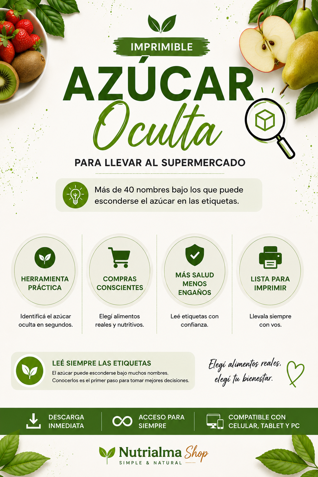 Reset 7 días sin azúcar: liberate de la ansiedad y recuperá el control