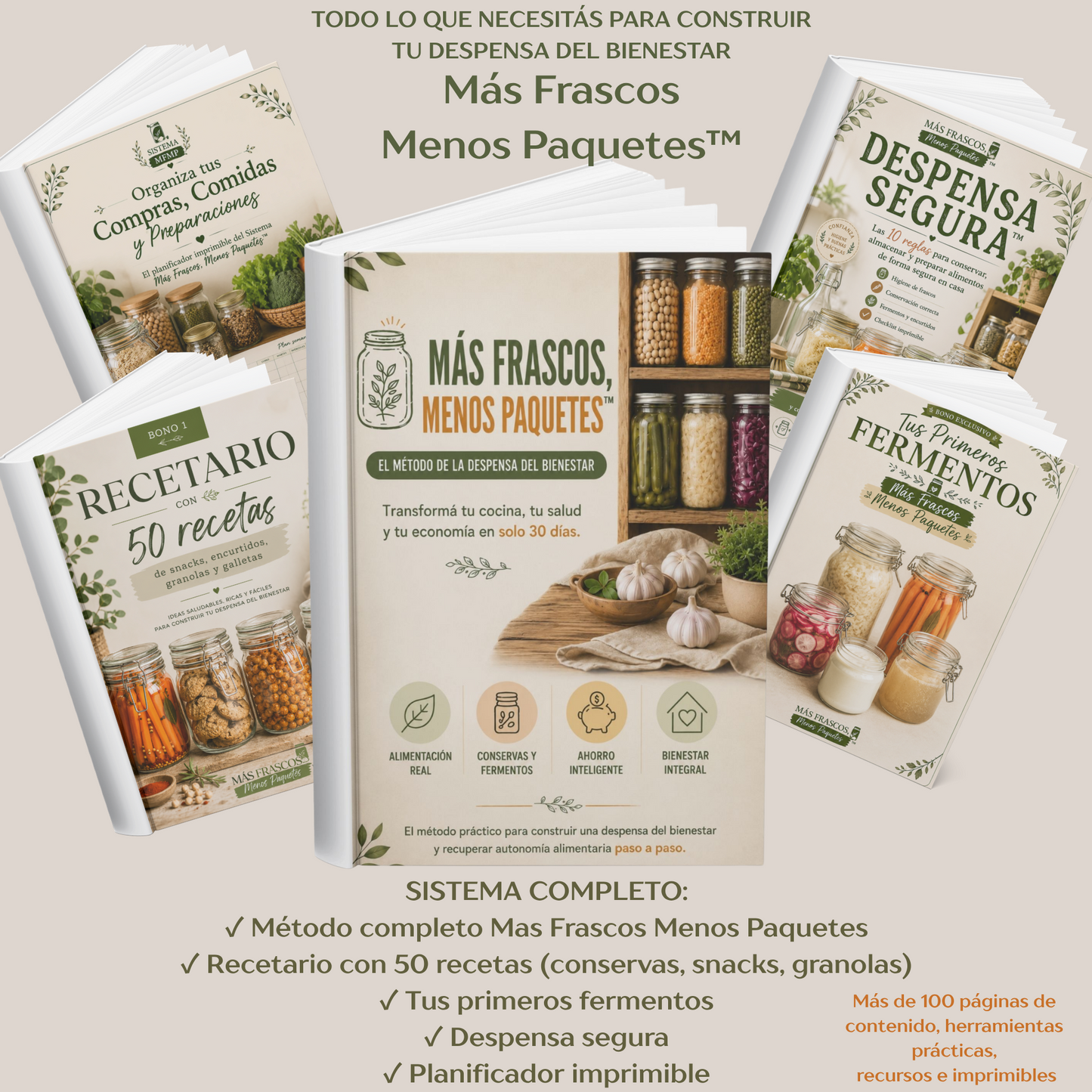 Más Frascos, Menos Paquetes™